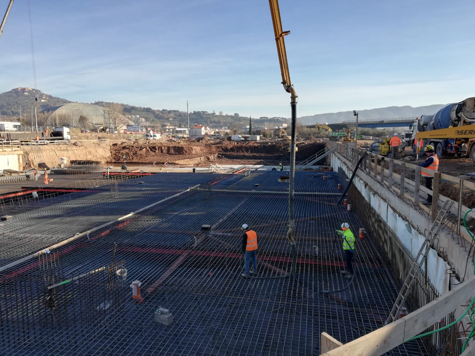 Attività in cantiere - Ispezione platea di fondazione